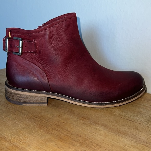 Jafa 207 Red Buckle Ankle Boots Size 38 - Picture 4 of 9